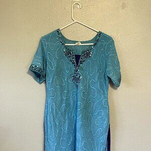 Inspiration Ladies Boutique Tariq Road Turquoise Dress